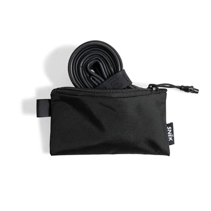 Snēk Small Parts Pouch for Bikes | Durable Organizer Bag for Tire Levers, Valve Cores, Patch Kit, Multi-Tool, Compact Accessories |Travel and Cycling Gear Bag | Black