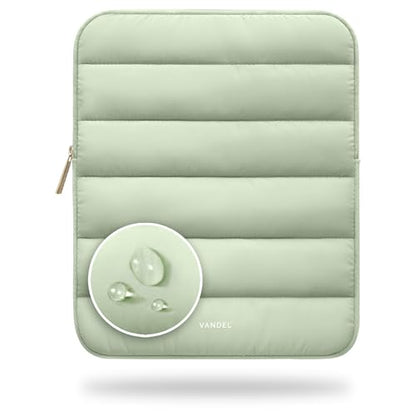 Vandel Puffy iPad Sleeve 11 Inch, Tablet Sleeve, iPad Bag, Tablet Pouch - color: h. Sage Green, size: 9-11 Inch