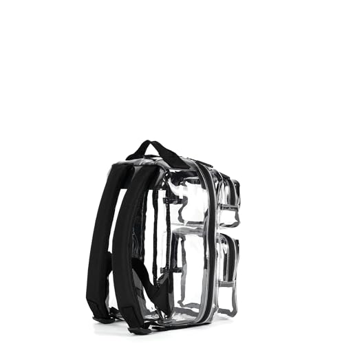WOLFpak 9L Mini Tactical Backpack for Men & Women | Compact, Small Everyday Carry Bag for Gym & Travel | Durable, Water-Resistant Daypack with Molle System and Patch Panel (Clear) - color: Clear