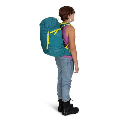 Osprey Jet 28L Kid's Hiking Backpack, Green OS - color: Green Canopy, size: 28L