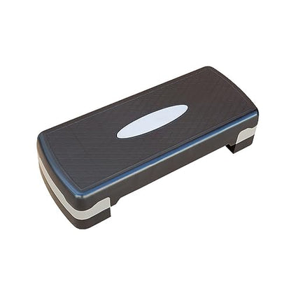 Height-Adjustable 4''-6'' Step Aerobics Platform Fitness Equipment Stepper Trainer Exercise Step Platform with 2 Riser