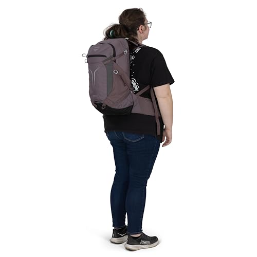 Osprey Sportlite 25L Lightweight Hiking Backpack for Men and Women - Everyday Hiking Bag - Travel Daypack, Raven Black, Extended Fit - color: Raven Black, style: 25l - Extended Fit