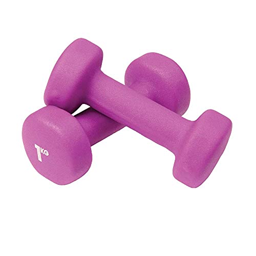 Fitness Mad Unisex's Neo Dumbbells - color: Purple, size: 1Kg