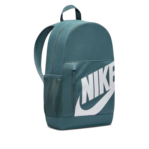Nike Unisex Kids' Classics Elemental Backpack (20L) | Boys and Girls - color: Mineral Slate/Orange/White
