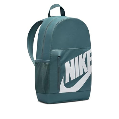Nike Unisex Kids' Classics Elemental Backpack (20L) | Boys and Girls - color: Mineral Slate/Orange/White