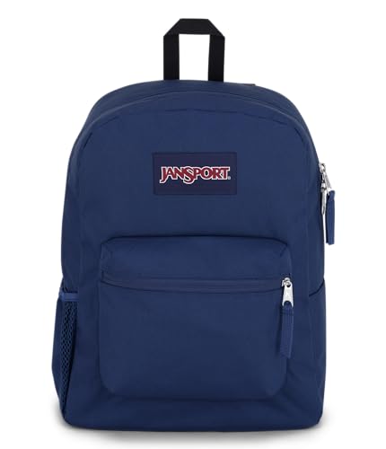 JanSport Cross Town Backpack 17" x 12.5" x 6" - Simple Bag for Everyone with 1 Main Compartment, Front Utility Pocket - Premium Class Accessories - Navy - color: Navy
