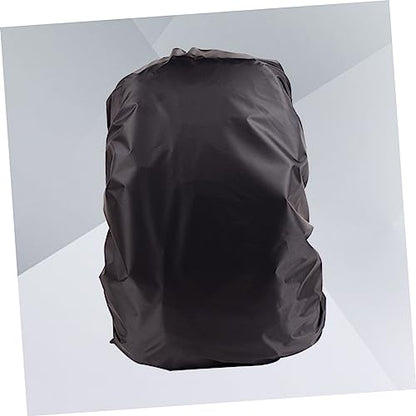 KOMBIUDA Unisex Backpack Rain Cover Portable Raincoat for Outdoor Travel Camping Hiking Seamless Construction Fits Backpacks Black