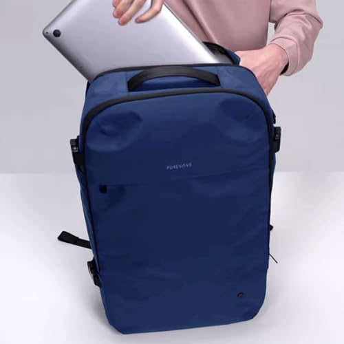 PUREVAVE Laptop Backpack for Men, and Women, YKK Zippers - color: Dark Blue