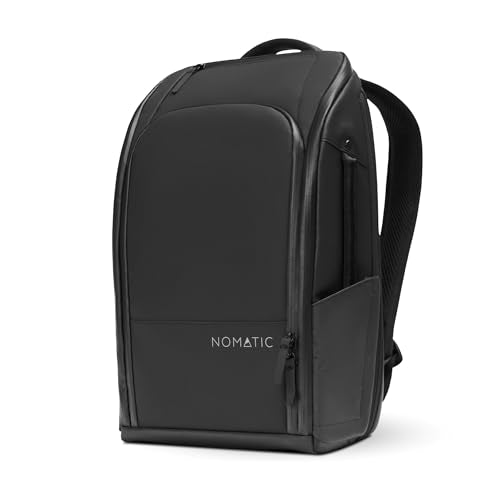 NOMATIC 14L Backpack - Work Backpack for Men and Woman - Everyday Pack - Water Resistant - 15" Laptop Sleeve - Professional Daypack For Mens - Expandable Travel Pack - color: Black, size: 14L