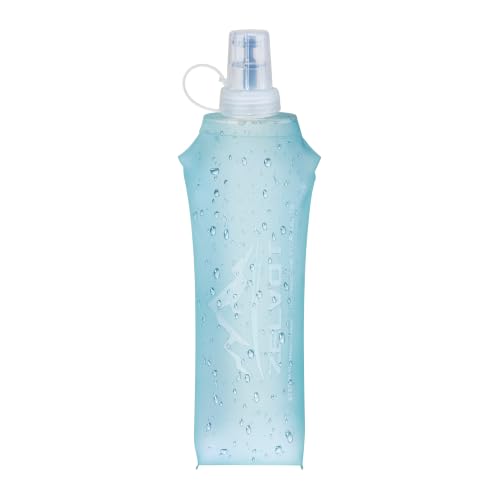 Zelvot Running Vest Soft Flask, BPA-Free 500ml Collapsible Water Bottle for Hydration Backpack, Folding Running Water Bottle for Marathon Hiking Cycling Climbing (Sky Blue, 500 ML) - color: Sky Blue, size: 16.9 Ounces