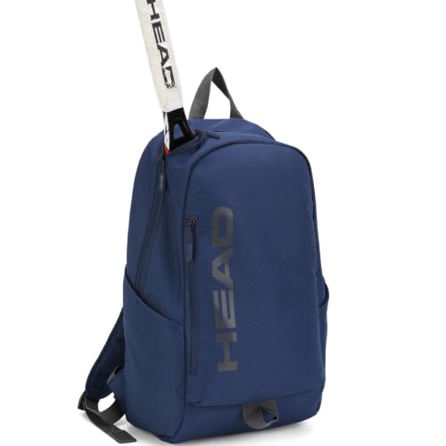 HEAD Waterproof Gym Backpack for Women/Men, Compact Laptop Backpack for College/Sport/Fitness/Work/Daily, (Navy Blue) - color: Navy Blue