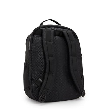 Kipling Women's Seoul Extra Large 17" Laptop Backpack, Durable, Roomy with Padded Shoulder Straps, Built-In Protective Sleeve - color: Echo Emb, size: 13.5''L x 17.75''H x 9''D