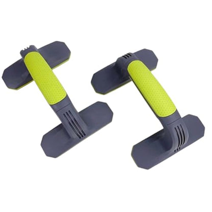 Push Up Bar Detachable Portable Lightweight Pushup Handles with Non-Slip Base & Ergonomic Grips for Home Gym Workout Chest, Arms, Abs - color: Green