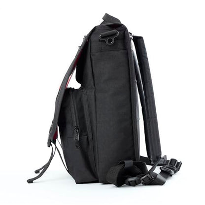 Manhattan Portage Commuter Laptop Bag 3-Way Carry Professional Messenger Backpack with 17" Padded Laptop Sleeve Dual Buckle Flap & Luggage Strap Hybrid Work & College Travel Bag