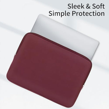 RAINYEAR 11-11.6 Inch Laptop Sleeve Protective Case Soft Carrying Cover Compatible with MacBook Neo A18 11.6" MacBook Air for 11" Notebook Tablet Chromebook (Red) - color: Red, size: 11"-11.6"