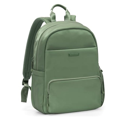 Traveler's Choice Iria 20L Backpack for Women, Water Resistant Travel Bag Daypack, Work, College, Business, Commuter, Green, Carry-on Laptop Backpack - color: Green
