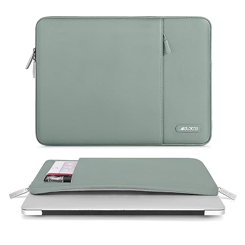 MOSISO Laptop Case 13 inch, Laptop Sleeve Compatible with MacBook Neo/Air/Pro 13 inch with A18/M5/M4/M3/M2/M1 Chip 2026-2016, Polyester Vertical Computer Sleeve Bag with Pocket, Antique Green - color: Antique Green, size: 13 inch