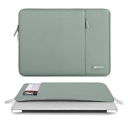 MOSISO Laptop Case 13 inch, Laptop Sleeve Compatible with MacBook Neo/Air/Pro 13 inch with A18/M5/M4/M3/M2/M1 Chip 2026-2016, Polyester Vertical Computer Sleeve Bag with Pocket, Antique Green - color: Antique Green, size: 13 inch