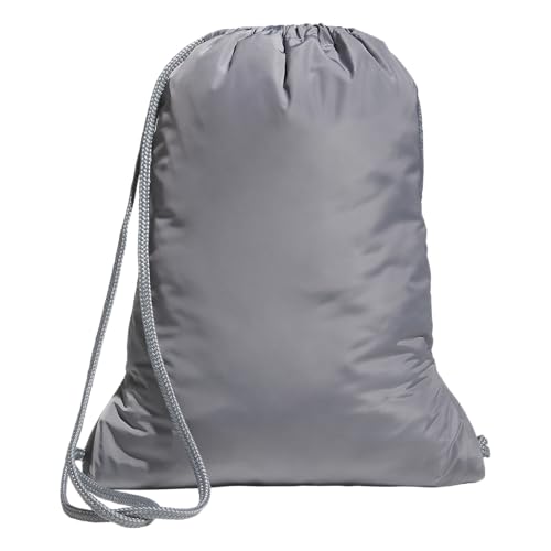 adidas Alliance Sackpack – Drawstring Backpack for Sports, Small Gym Bag, Twill Grey/Rose Gold/Grey/3, OSFA - color: Twill Grey/Rose Gold/Grey/3
