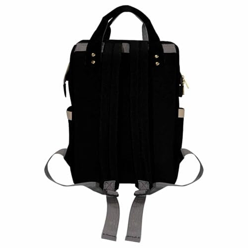 Personalized Diaper Bag with Name, Classic Black and White Checkered Pattern, Monogram Nappy Backpack with Thermal Pockets for Adults Kids, Large Capacity Waterproof Diaper Bag - color: Design-24
