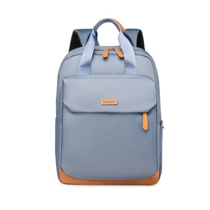 Minimalist Laptop Backpack with Luggage Strap, Stylish Daypack with Anti-Theft Pocket, Durable Casual Carry (BLUE) - color: Blue
