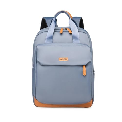 Minimalist Laptop Backpack with Luggage Strap, Stylish Daypack with Anti-Theft Pocket, Durable Casual Carry (BLUE) - color: Blue