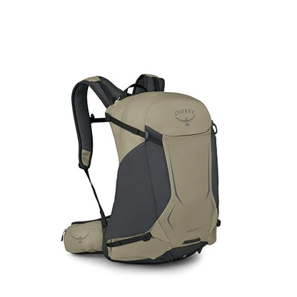Osprey Hikelite 28L Durable Hiking Backpack - Travel Daypack with Rain Cover for Men and Women, Olive Tan - color: Olive Tan, style: 28l