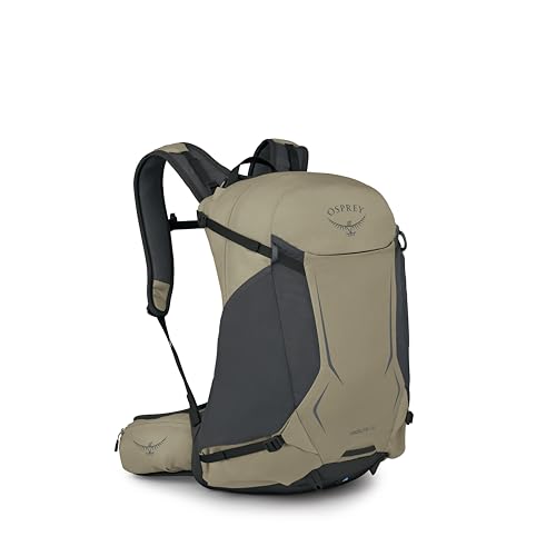 Osprey Hikelite 28L Durable Hiking Backpack - Travel Daypack with Rain Cover for Men and Women, Olive Tan - color: Olive Tan, style: 28l