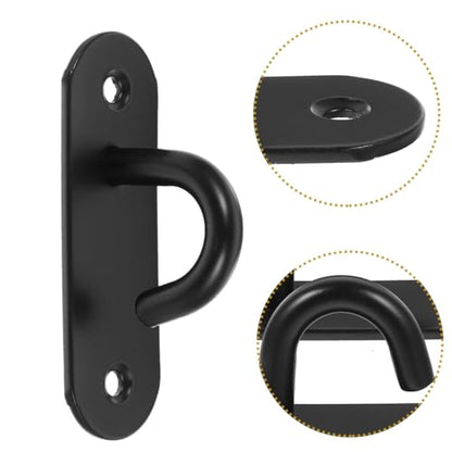 Homoyoyo Resistance Bands Wall Anchor 2pcs Stainless Steel Exercise Strap Hanger Heavy Duty Ceiling Mount Hooks for Home Gym Training and Yoga