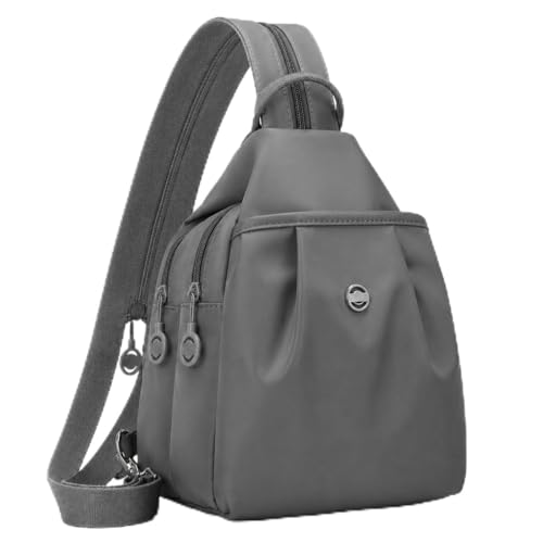 Sling Backpack for Women, Water-Resistant Crossbody Chest Bag for Travel, Work, Gym, Students & Daily Use - color: Polar Ash