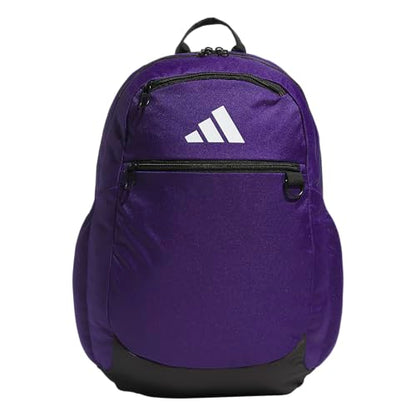 adidas Striker 3 Team Sports Backpack – Daypack for Sports Gym Travel, 36L, Collegiate Purple, OSFA - color: Collegiate Purple