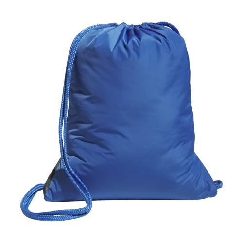 adidas Alliance Sackpack – Drawstring Backpack for Sports, Small Gym Bag, Ray Blue/White/3, OSFA - color: Ray Blue/White/3