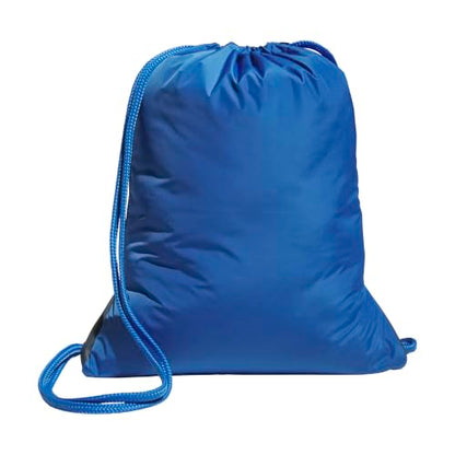 adidas Alliance Sackpack – Drawstring Backpack for Sports, Small Gym Bag, Ray Blue/White/3, OSFA - color: Ray Blue/White/3