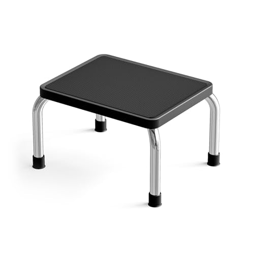 Loyoda Step Stool, Heavy-Duty Steel Legs, 350 lb Capacity, Comfortable Non-Slip Rubber seat Cushion, Non-Slip Rubber feet，Anti-Skid Bathroom Stool for Children, Elderly, Kitchen, Home Use