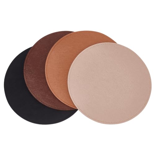 PH PandaHall 4 Colors Felt Bag Base Shaper, 7.9 inch Round Handbag Bottom Insert Stabilizer Purse Organizer Insert Bag Liner Board - size: 7.9 inch