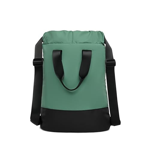 VOORAY 23L Flex Cinch Drawstring Backpack, Sage – Lightweight Travel Bag, Sports Gym Backpack for Women & Men, Weekender Bag - color: Sage
