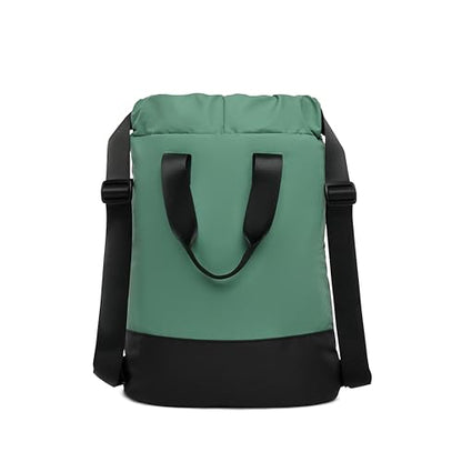 VOORAY 23L Flex Cinch Drawstring Backpack, Sage – Lightweight Travel Bag, Sports Gym Backpack for Women & Men, Weekender Bag - color: Sage