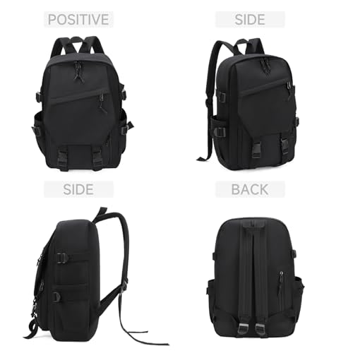 GAEKEAO Classical Basic Travel Backpack for Women and Men Lightweight Travel Workout Sports Backpack Casual Daypack, Black - color: A01 Black