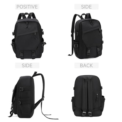 GAEKEAO Classical Basic Travel Backpack for Women and Men Lightweight Travel Workout Sports Backpack Casual Daypack, Black - color: A01 Black