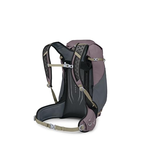 Osprey Hikelite 32L Durable Hiking Backpack - Travel Daypack with Rain Cover for Men and Women, Graphite Purple - color: Graphite Purple, style: 32l