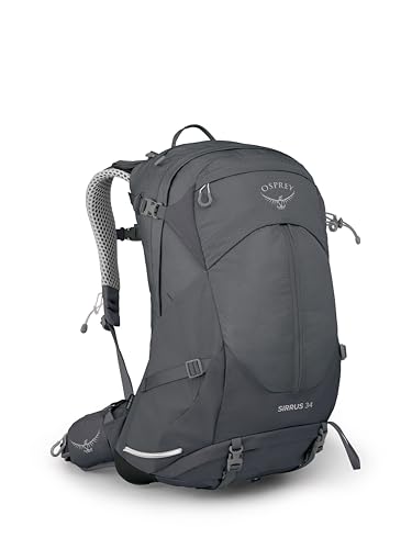 Osprey Sirrus 34L Women's Hiking Backpack, Tunnel Vision Grey - color: Tunnel Vision Grey, size: 34L