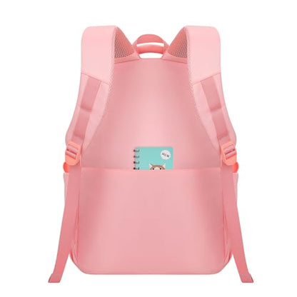 KBTYE Cute School Backpack for Women Men Casual Travel Laptop Backpack Aesthetic Lightweight College Bookbags for Kids(Pink) - color: Pink