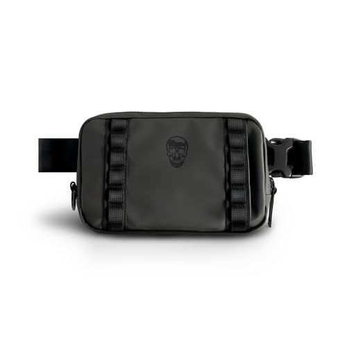 Gymreapers Travel Small Crossbody Bags for Men & Women with Hidden Pocket - Waterproof Crosssbody Fanny Pack for Men with Adjustable Shoulder Sling Belt for Traveling, Running & Hiking (Gunmetal) - color: Gunmetal