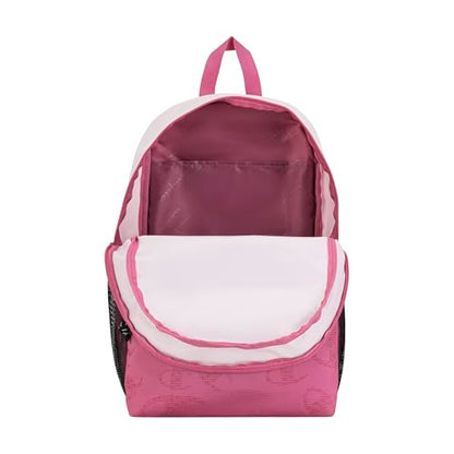 Champion Kids' Merit Backpack with Padded Straps, Water Bottle Pocket and Laptop Compartment for Daily Use, Pink, One Size - color: Pink