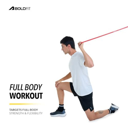 Boldfit heavy resistance band workout exercise and stretching pull up bands home exercise bands for gym men women resistance bands bands - style: Red: 7–15 kg