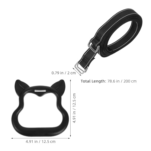 CHILDWEET ’s Gymnastic Rings Set with Adjustable Hanging Straps, Black Foldable 1m Pull-up Rings for Indoor Strength Training and Climbing Exercise Equipment