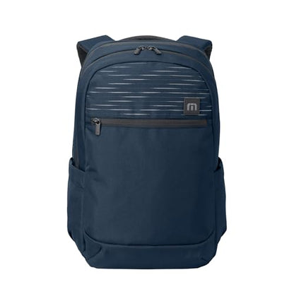 TravisMathew Approach Backpack with Laptop Sleeve, Water-Resistant Everyday Bag for Work, Travel & Hiking, River Blue Navy - color: River Blue Navy