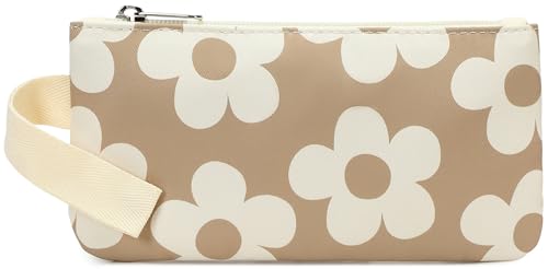 Bluboon Teens Backpack Set Girls School Backpack Lunch Box Pencil Bags Student Bookbags 3 in 1 (Beige Large Flower 157 Brown) - color: Beige Large Flower 157 Brown