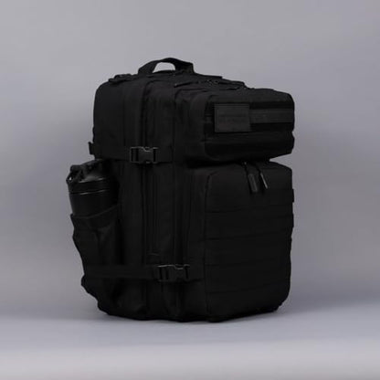 WOLFpak 45L Tactical Gym Backpack (Nightshade Edition) Durable 1000D Waterproof Oxford Material with MOLLE Webbing, Laptop Pocket & Dual Cup Holders, Durable Fitness/Travel/Military Daypack - color: Nightshade Edition