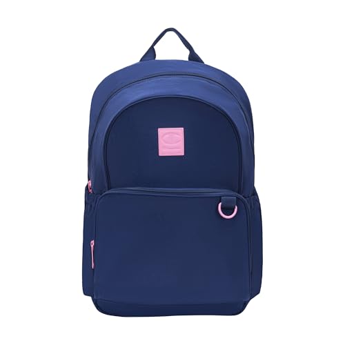 Champion Venice Laptop Backpack in Crinkle Nylon with Padded Adjustable Straps, Water Bottle Pocket for Work, Travel, Commute, Blue Depths, One Size - color: Blue Depths